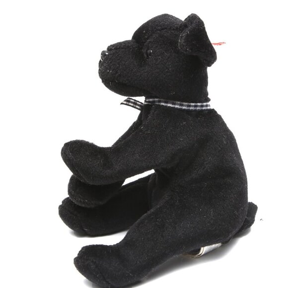 Vintage LUKE 1999 TY Beanie Baby Dog Puppy Black Collectable Stuffy - Picture 2 of 8
